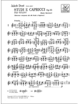 Studi E Capricci Op. 35 Per Violino - Jacob Dont - Partition - Violon
